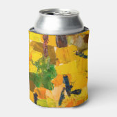 Abstrakte Leinwand aus Gelböl Dosenkühler (Kanne Vorderseite)