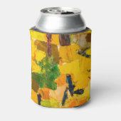 Abstrakte Leinwand aus Gelböl Dosenkühler (Kanne Rückseite)