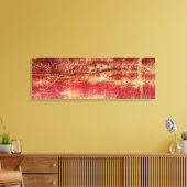 Abstrakte Leinwand der roten und goldenen Landscha (Insitu (Wohnzimmer))