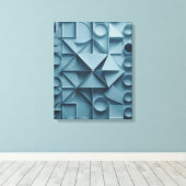Abstrakte Leinwand für ruhige Geometrie (Insitu (Holzboden))