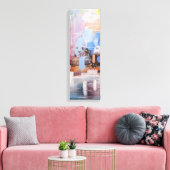 abstrakte Leinwand "Ice" (Insitu (Wohnzimmer))