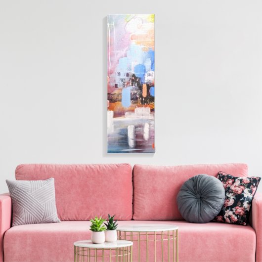 abstrakte Leinwand "Ice" (Insitu (Wohnzimmer))