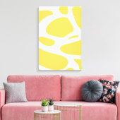 Abstrakte Leinwand in Weiß (Insitu (Wohnzimmer))