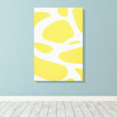 Abstrakte Leinwand in Weiß (Insitu (Holzboden))