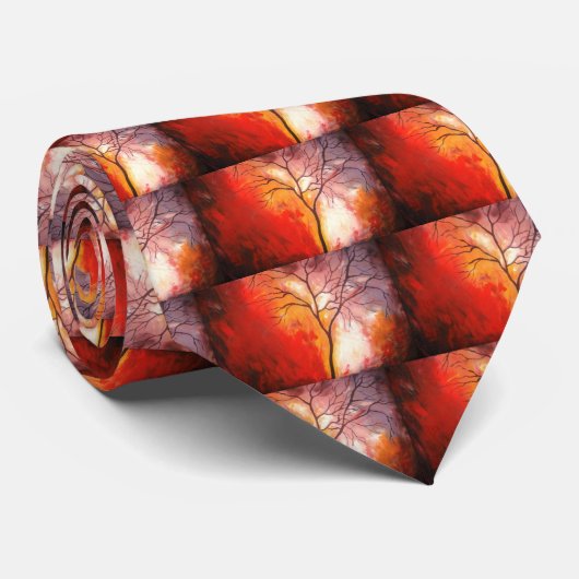 Abstrakte Leinwand Krawatte (Gerollt)