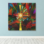Abstrakte Leinwand Kunst (Insitu (Holzboden))