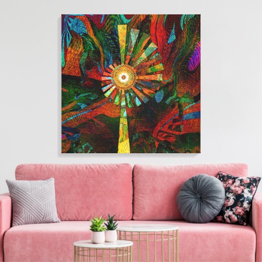 Abstrakte Leinwand Kunst (Insitu (Wohnzimmer))