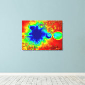 Abstrakte Leinwand Live-Leben in Vollfarben Kunst, (Insitu (Holzboden))