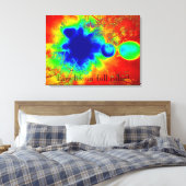 Abstrakte Leinwand Live-Leben in Vollfarben Kunst, (Insitu (Schlafzimmer))