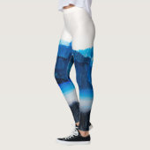 Abstrakte Leinwand: Moderne Kunsttextur. Leggings (Links)