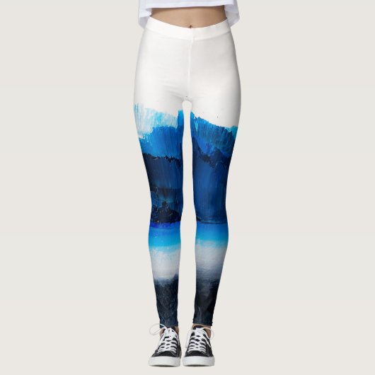 Abstrakte Leinwand: Moderne Kunsttextur. Leggings (Vorderseite)