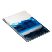 Abstrakte Leinwand: Moderne Kunsttextur. Notizblock (Rechte Seite)