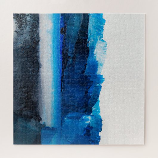 Abstrakte Leinwand: Moderne Kunsttextur. Puzzle (Horizontal)