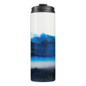 Abstrakte Leinwand: Moderne Kunsttextur. Thermosbecher (Vorderseite)