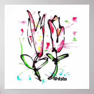 Abstrakte Leinwand Poster