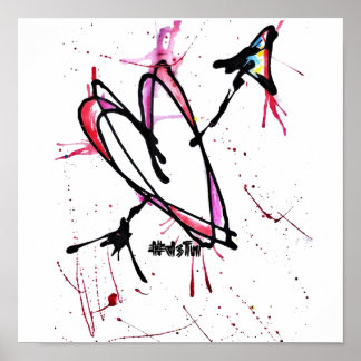 Abstrakte Leinwand Poster