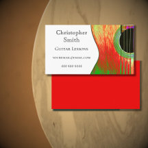 Abstrakte Lektionen der roten und grünen Musiksgit