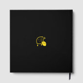 Abstrakte Lemon Illustration - Frische Zitrusfrüch Gästebuch (Rückseite)
