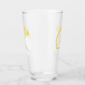 Abstrakte Lemon Illustration - Frische Zitrusfrüch Glas (Rechts)