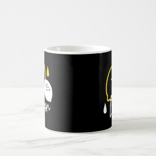 Abstrakte Lemon Illustration - Frische Zitrusfrüch Kaffeetasse (Mittel)
