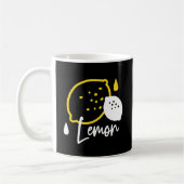 Abstrakte Lemon Illustration - Frische Zitrusfrüch Kaffeetasse (Links)