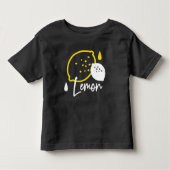 Abstrakte Lemon Illustration - Frische Zitrusfrüch Kleinkind T-shirt (Vorderseite)