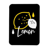 Abstrakte Lemon Illustration - Frische Zitrusfrüch Magnet (Vertikal)