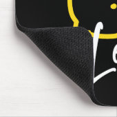 Abstrakte Lemon Illustration - Frische Zitrusfrüch Mousepad (Ecke)