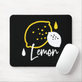 Abstrakte Lemon Illustration - Frische Zitrusfrüch Mousepad (Mit Mouse)