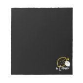 Abstrakte Lemon Illustration - Frische Zitrusfrüch Notizblock (Vorderseite)