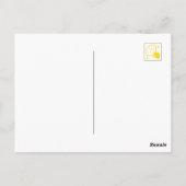 Abstrakte Lemon Illustration - Frische Zitrusfrüch Postkarte (Rückseite)