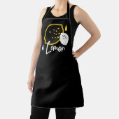 Abstrakte Lemon Illustration - Frische Zitrusfrüch Schürze (InSitu)