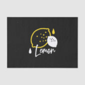 Abstrakte Lemon Illustration - Frische Zitrusfrüch Seidenpapier (Vorderseite)