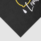 Abstrakte Lemon Illustration - Frische Zitrusfrüch Seidenpapier (Ausschnitt)