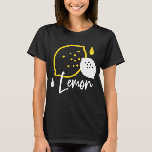 Abstrakte Lemon Illustration - Frische Zitrusfrüch T-Shirt