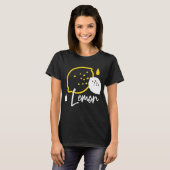 Abstrakte Lemon Illustration - Frische Zitrusfrüch T-Shirt (Vorne ganz)