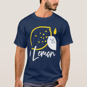 Abstrakte Lemon Illustration - Frische Zitrusfrüch T-Shirt