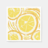 Abstrakte Lemon Summer Collection Serviette (Vorderseite)