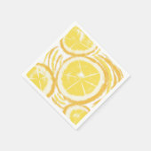 Abstrakte Lemon Summer Collection Serviette (Ecke)