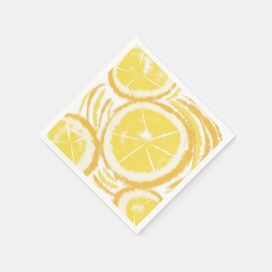 Abstrakte Lemon Summer Collection Serviette (Ecke)