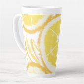 Abstrakte Lemon Wirbel Slices Milchtasse (Linke Ecke)