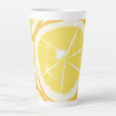 Abstrakte Lemon Wirbel Slices Milchtasse (Vorderseite)