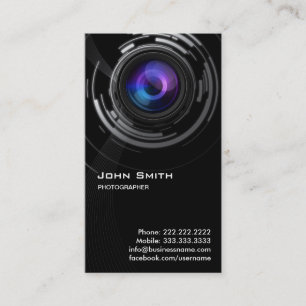 Abstrakte Lens Swirt Fotograf Business Card Visitenkarte
