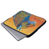 Abstrakte Leopard Kunst Laptopschutzhülle (Vorne Knopf)
