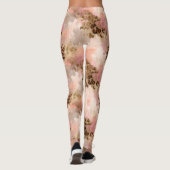 Abstrakte Leopard Print-Leggings Leggings (Rückseite)
