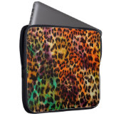 abstrakte Leopardenstruktur Laptopschutzhülle (Vorne Rechts)