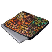 abstrakte Leopardenstruktur Laptopschutzhülle (Vorne Knopf)