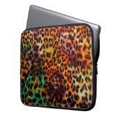 abstrakte Leopardenstruktur Laptopschutzhülle (Vorderseite Links)