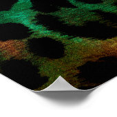 abstrakte Leopardenstruktur Poster (Ecke)