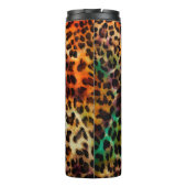 abstrakte Leopardenstruktur Thermosbecher (Rückseite)